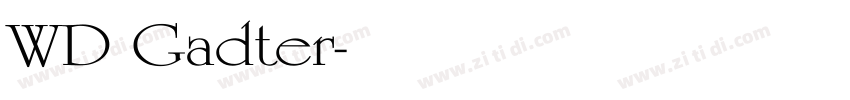 WD Gadter字体转换
